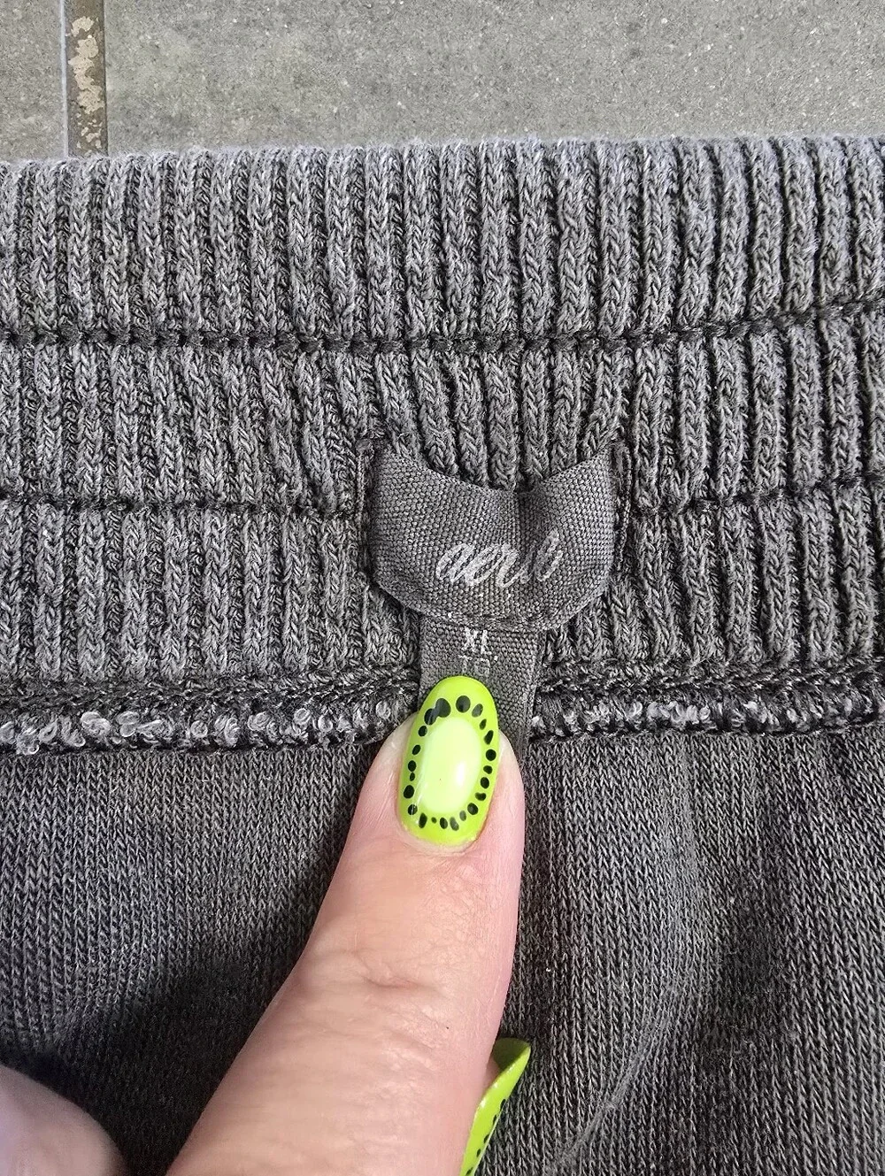 Aerie Mini Skirt Ribbed Grey Pockets Size XL